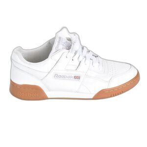 Reebok Men's Workout Plus White Leather Sneaker Size 9